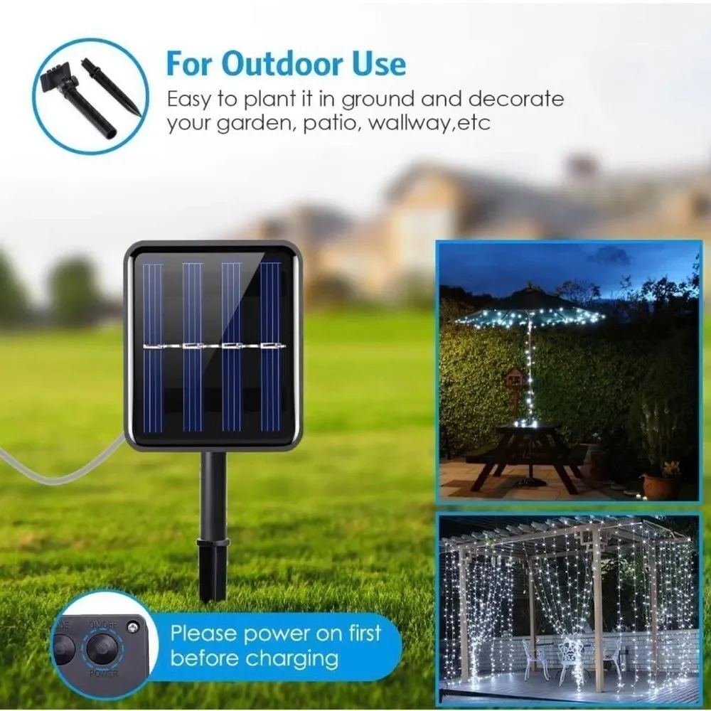 New Solar String Lights Fairy Christmas Decorative Lights for Outdoor Home Party